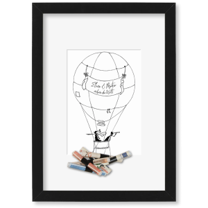 Geldgeschenk "BALLON ADVENTURE", Personalisiertes Wandbild
