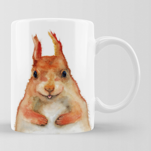 Personalisierbare Keramik-Tasse "EICHHÖRNCHEN"