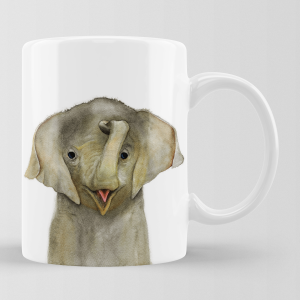 Personalisierbare Keramik-Tasse "ELEFANT"