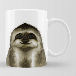 Personalisierbare Keramik-Tasse "FAULTIER"