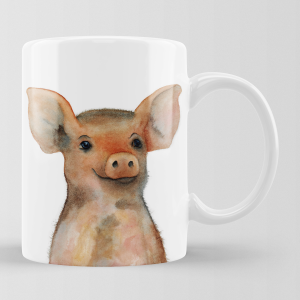 Personalisierbare Keramik-Tasse "FERKEL"