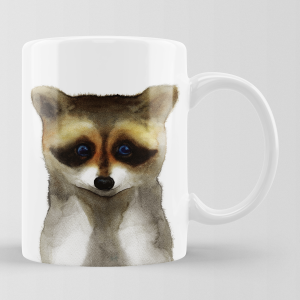 Personalisierbare Keramik-Tasse "WASCHBÄR"