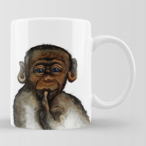 Personalisierbare Keramik-Tasse "AFFE"