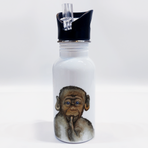 Personalisierbare Edelstahl-Trinkflasche "AFFE"
