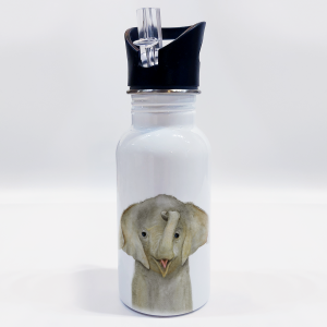 Personalisierbare Edelstahl-Trinkflasche "ELEFANT"
