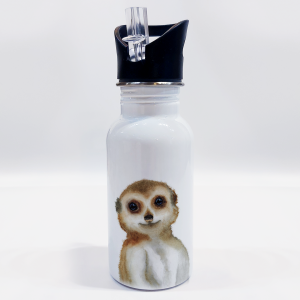 Personalisierbare Edelstahl-Trinkflasche "ERDMÄNNCHEN"