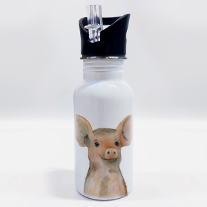 Personalisierbare Edelstahl-Trinkflasche "FERKEL"
