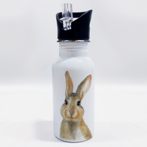 Personalisierbare Edelstahl-Trinkflasche "HASE"