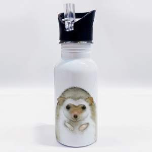 Personalisierbare Edelstahl-Trinkflasche "IGEL"
