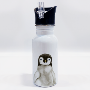 Personalisierbare Edelstahl-Trinkflasche "PINGUIN"