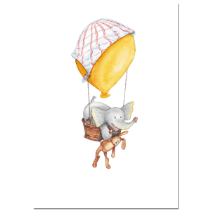 Der Kleine Elefant - Luftballon <br>Poster