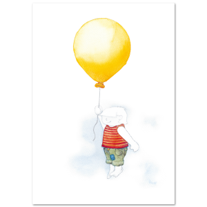 "JUNGE MIT LUFTBALLON" <br>Poster