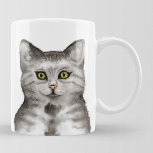 Personalisierbare Keramik-Tasse "KATZE"