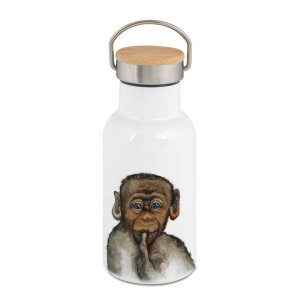 Personalisierbare Edelstahl-Thermosflasche "AFFE"
