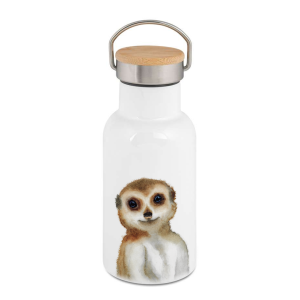 Personalisierbare Edelstahl-Thermosflasche "ERDMÄNNCHEN"