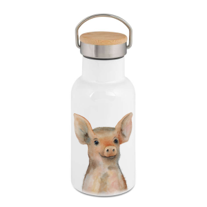 Personalisierbare Edelstahl-Thermosflasche "FERKEL"