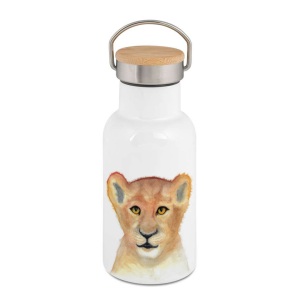 Personalisierbare Edelstahl-Thermosflasche "LÖWE"