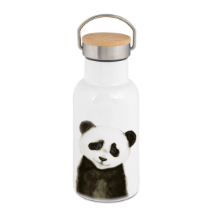 Personalisierbare Edelstahl-Thermosflasche "PANDA"