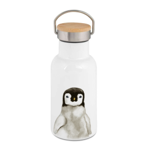 Personalisierbare Edelstahl-Thermosflasche "PINGUIN"